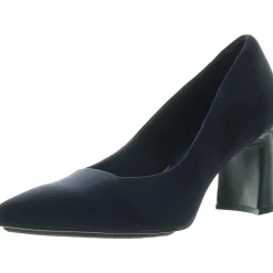 akBARTOW Solid Textured Block Heels