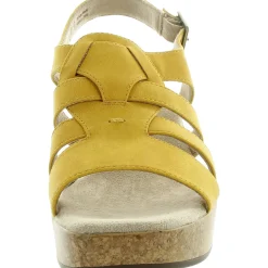 Aki Faux Leather Peep-Toe Platform Sandals