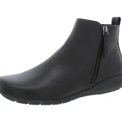 Aleena 3 Faux Leather Ankle Booties