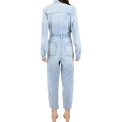 Alexa Denim Straight Leg Jumpsuit