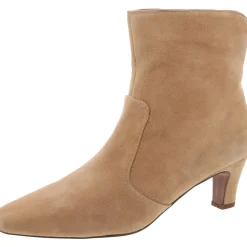Alexandria Suede Square Toe Booties