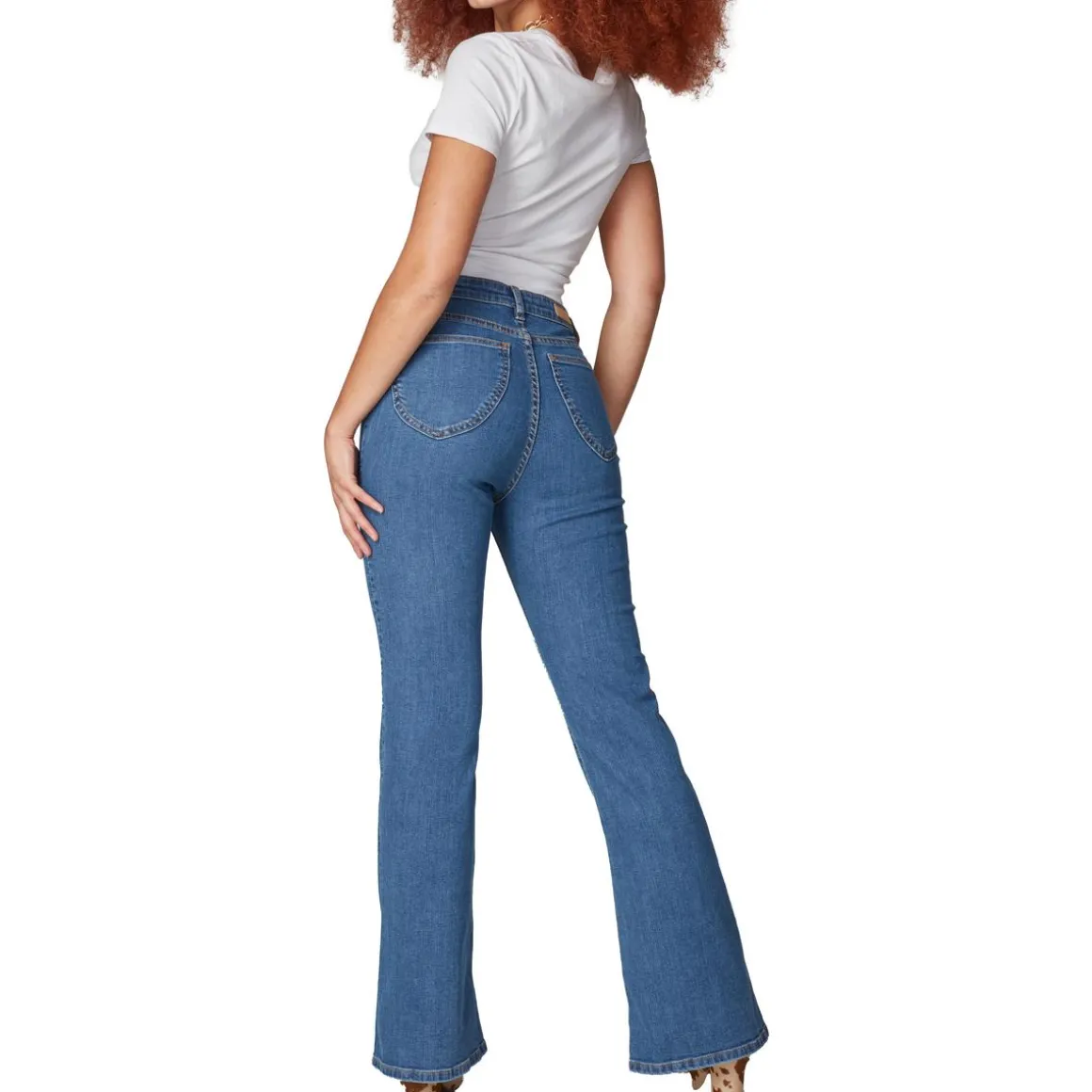 Alice Embroidered Denim Flared Jeans