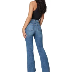 Alice Raw Hem Denim Flared Jeans
