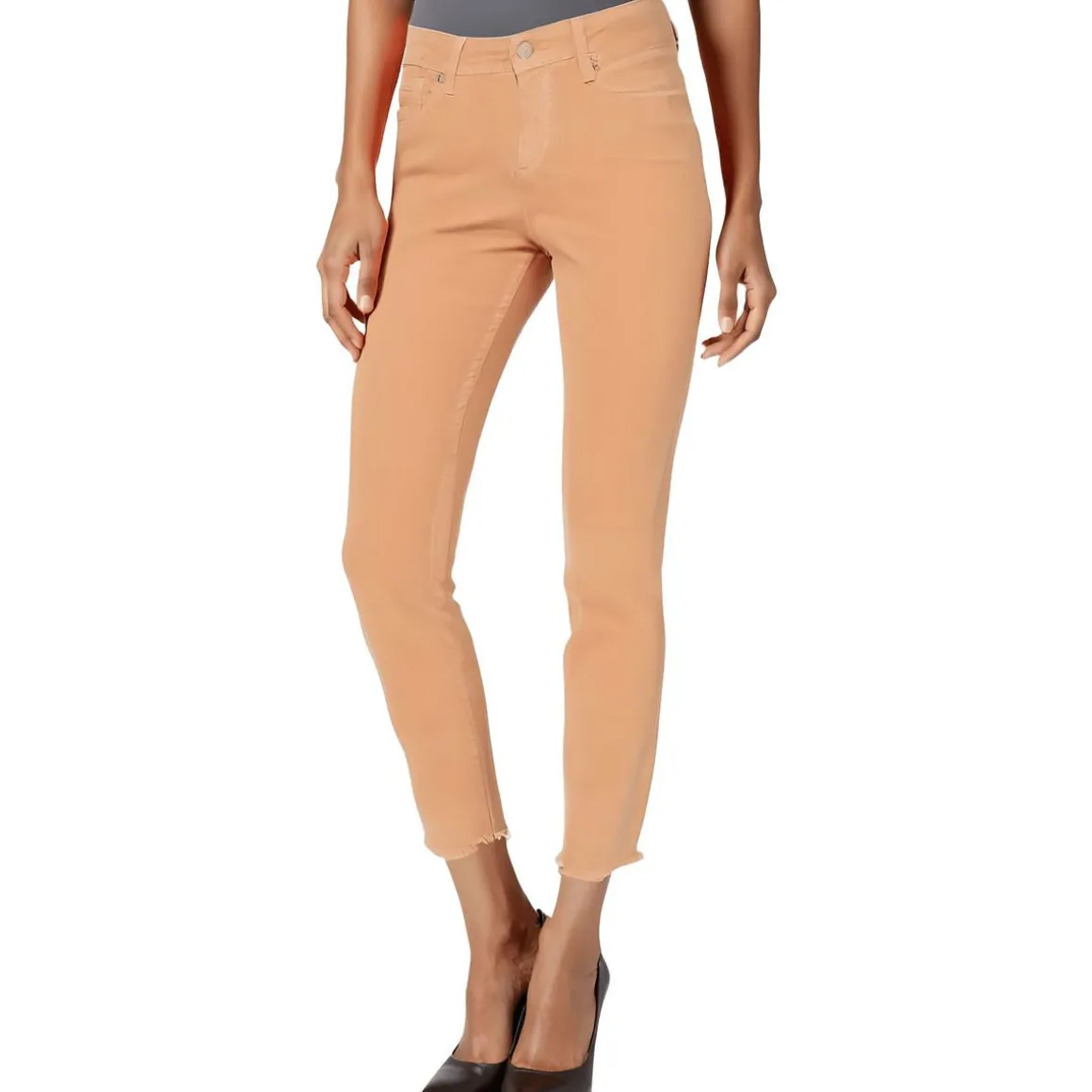 Alina Frayed Hem Corduroy Ankle Pants