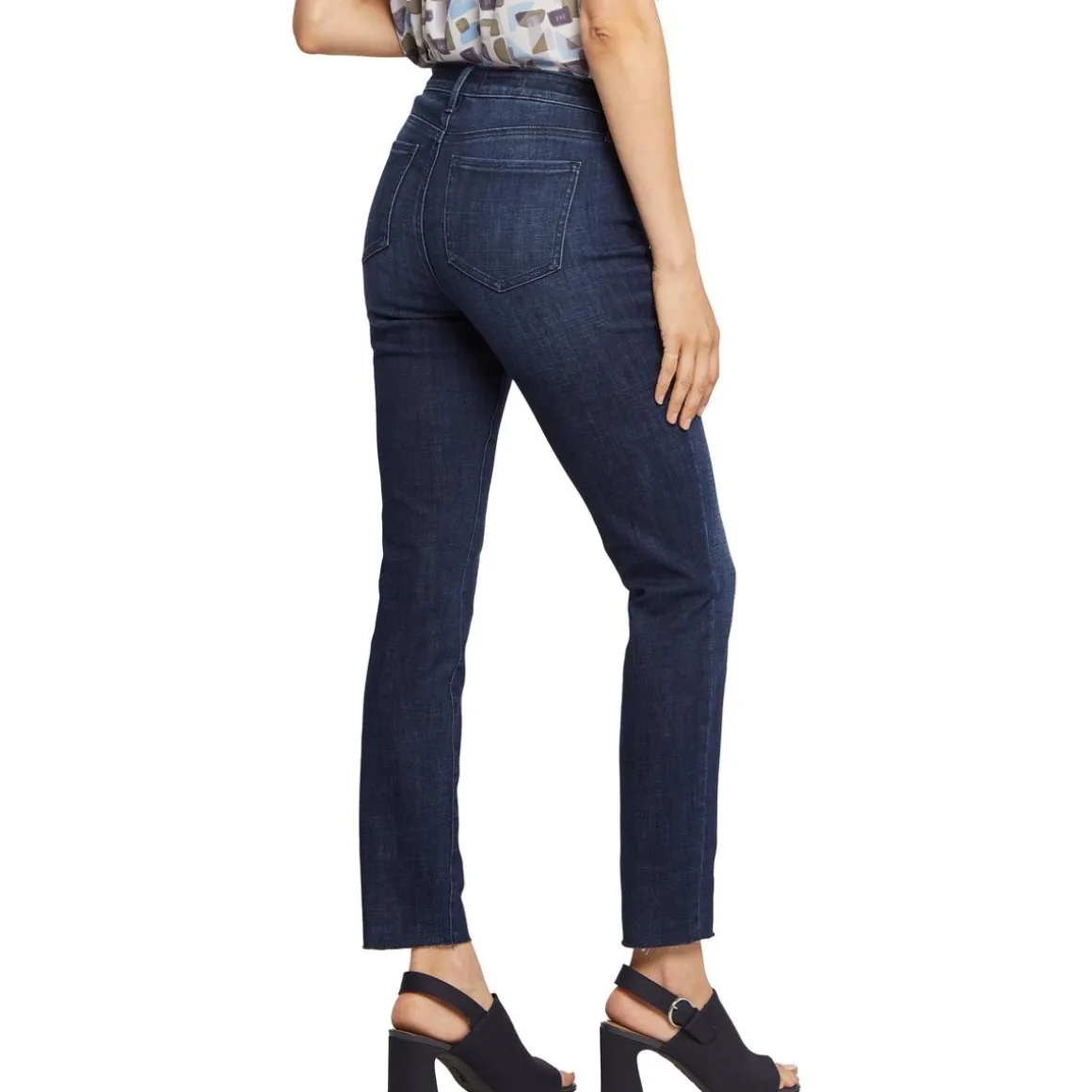 Alina Raw Hem Denim Leggings