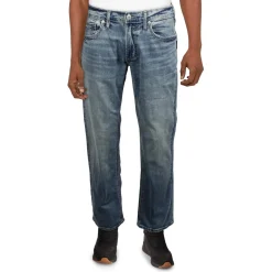 Allan Denim Cotton Straight Leg Jeans