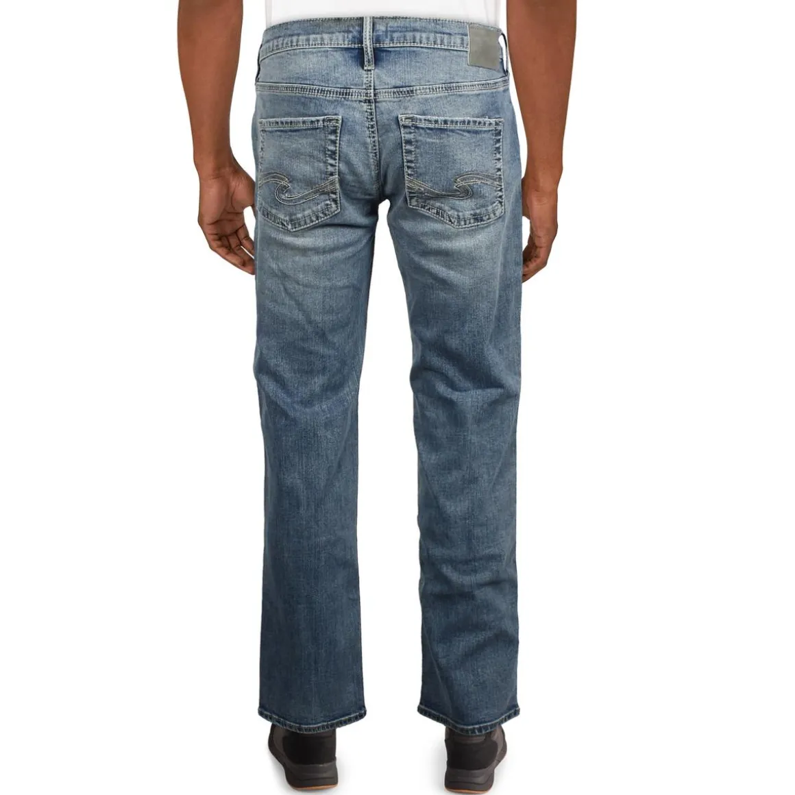 Allan Denim Cotton Straight Leg Jeans