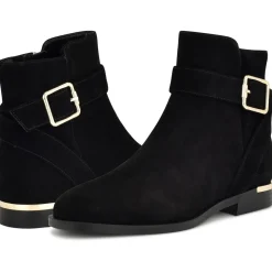 Alleva Faux Suede Ankle Booties