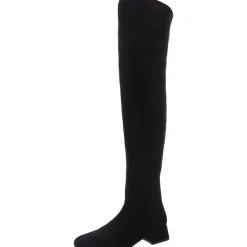 Allured Block Heel Faux Suede Over-The-Knee Boots