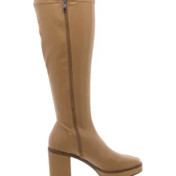 ALONDRA Faux Leather Platform Mid-Calf Boots