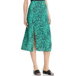 Altamont Tiger Print A-Line Midi Skirt