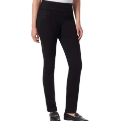 Amanda High Rise Pull On Straight Leg Jeans