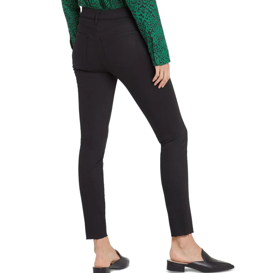 Ami Mid-Rise Frayed Hem Skinny Jeans