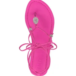 Amilie Faux Leather Round Toe Strappy Sandals