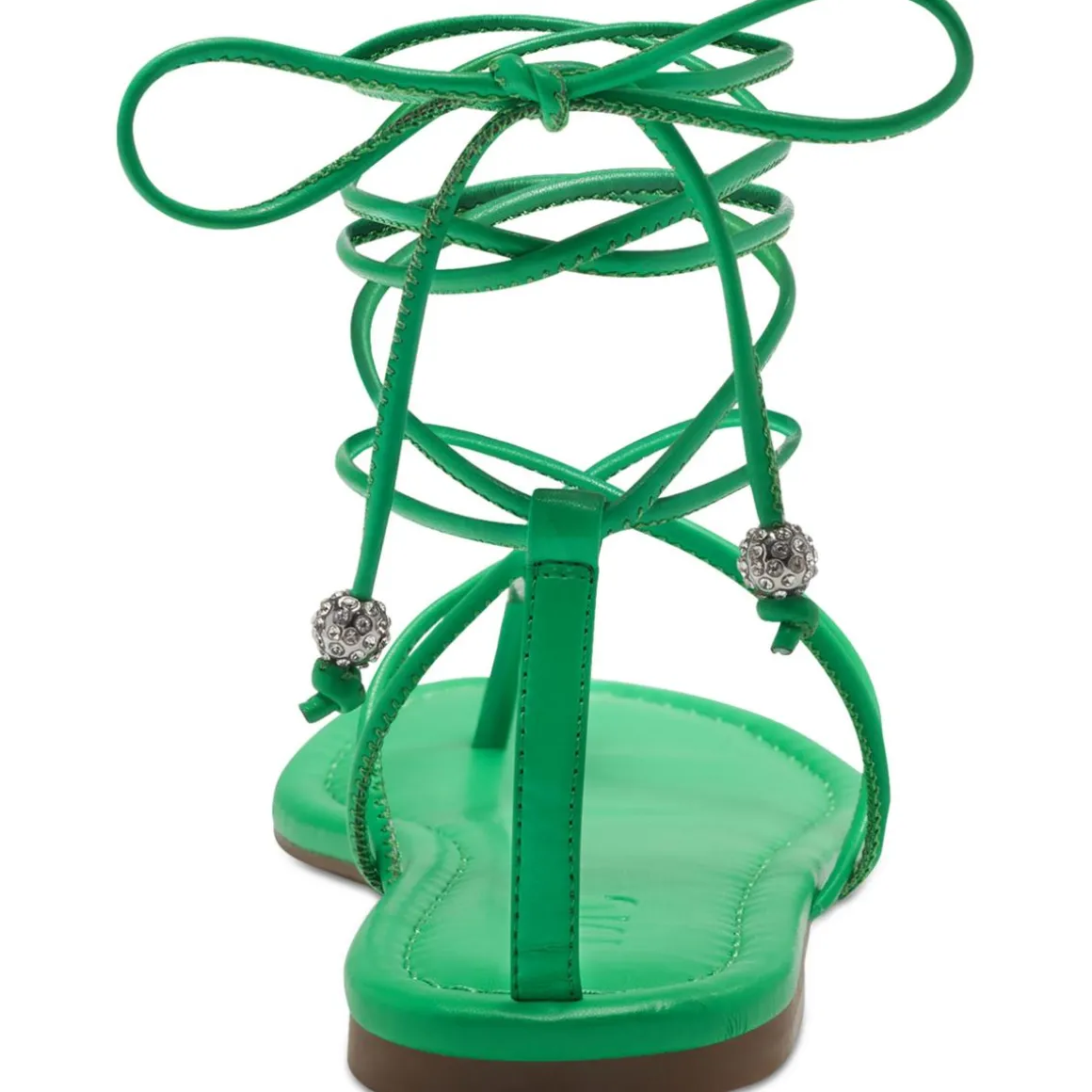 Amille Faux Leather Ankle Tie Strappy Sandals