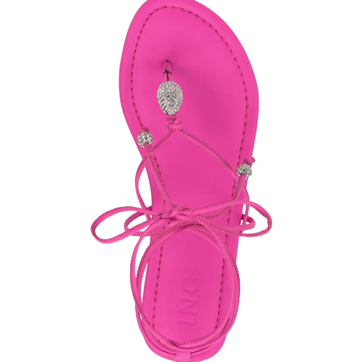 Amille Faux Leather Ankle Tie Strappy Sandals