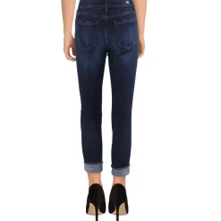 Amy Crop Denim Straight Leg Jeans
