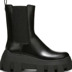 Ana Mixed Media Pull On Ankle Boots