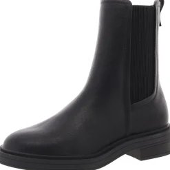 Anabelle Chelsea Solid Faux Leather Chelsea Boots