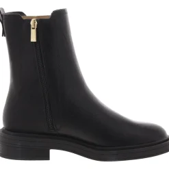 Anabelle Chelsea Solid Faux Leather Chelsea Boots
