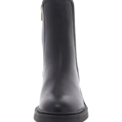 Anabelle Chelsea Solid Faux Leather Chelsea Boots