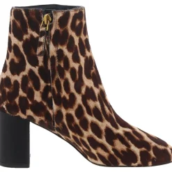 Animal Print Calf Hair Ankle Boots