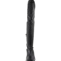 Animal Print Faux Leather Knee-High Boots