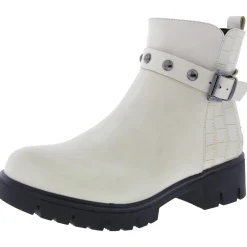 Animal Print Faux Leather Ankle Boots