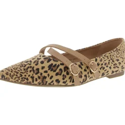 Animal Print Faux Suede Ballet Flats