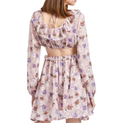 Annabel Floral Open Back Mini Dress