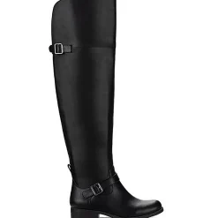 Anya Block Heel Almond Toe Over-The-Knee Boots