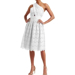 Appelona One Shoulder Cut-Out Midi Dress