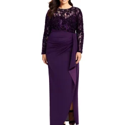 Applique Evening Dress