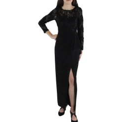 Applique Evening Dress