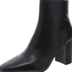 Aqana Solid Leather Ankle Boots