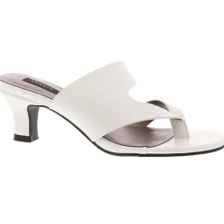 Arden Faux Leather Thong Heel Sandals
