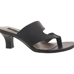 Arden Faux Leather Thong Heel Sandals