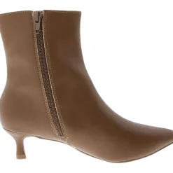 Arely Faux Leather Pointed Toe Ankle Boots