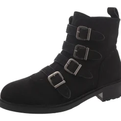 Arezzo Faux Suede Strappy Ankle Boots