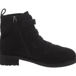 Arezzo Faux Suede Strappy Ankle Boots