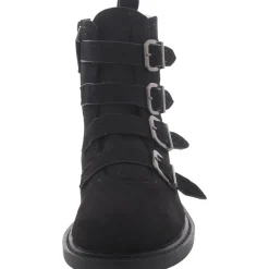 Arezzo Faux Suede Strappy Ankle Boots