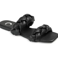 Arietta Slip On Open Toe Slide Sandals