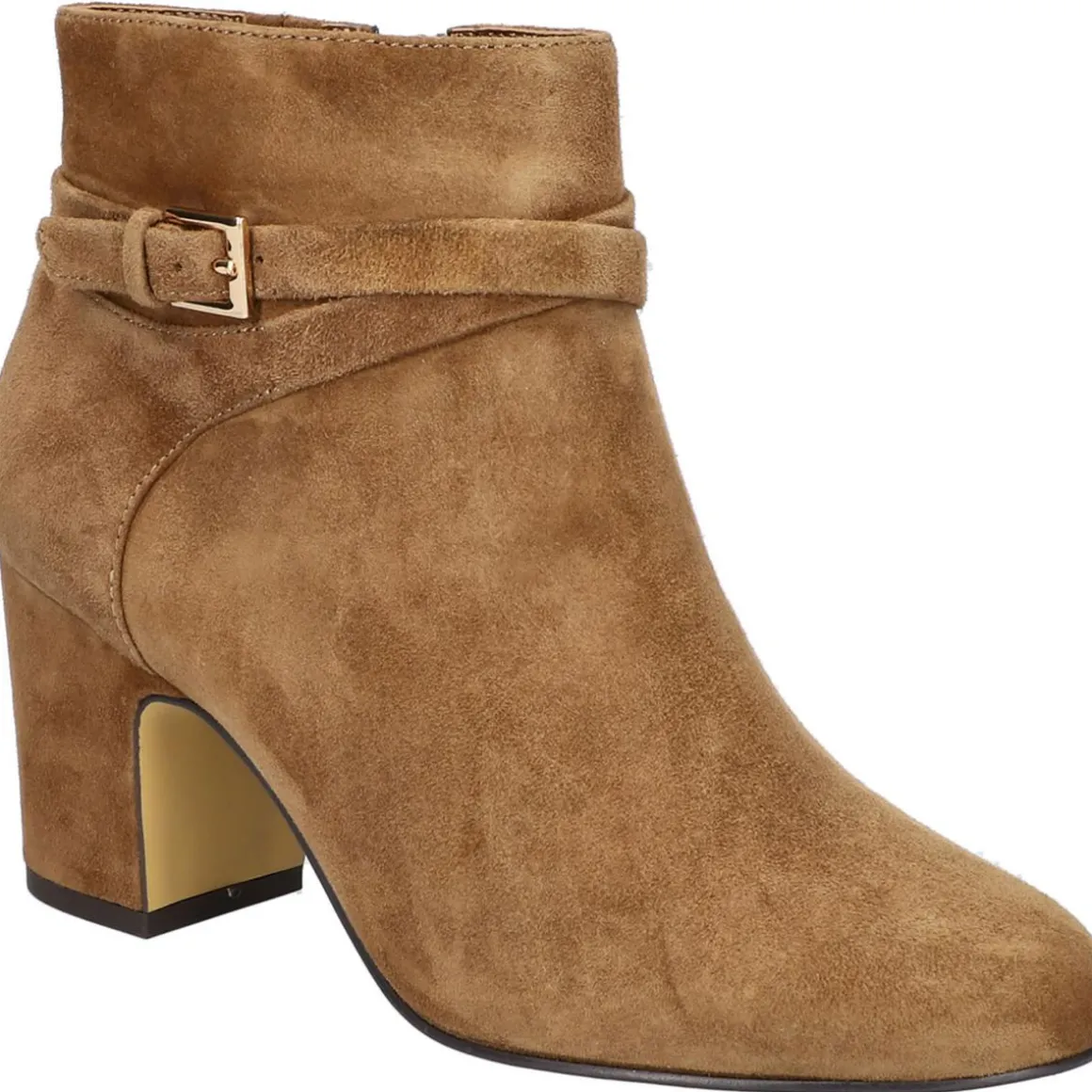 Arlette Suede Round Toe Ankle Boots