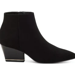 Armena Faux Suede Pointed Toe Ankle Boots