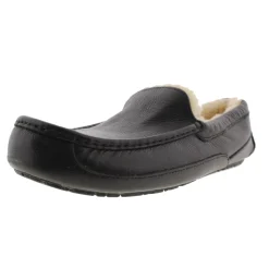 Ascot Leather Lined Loafer Slippers