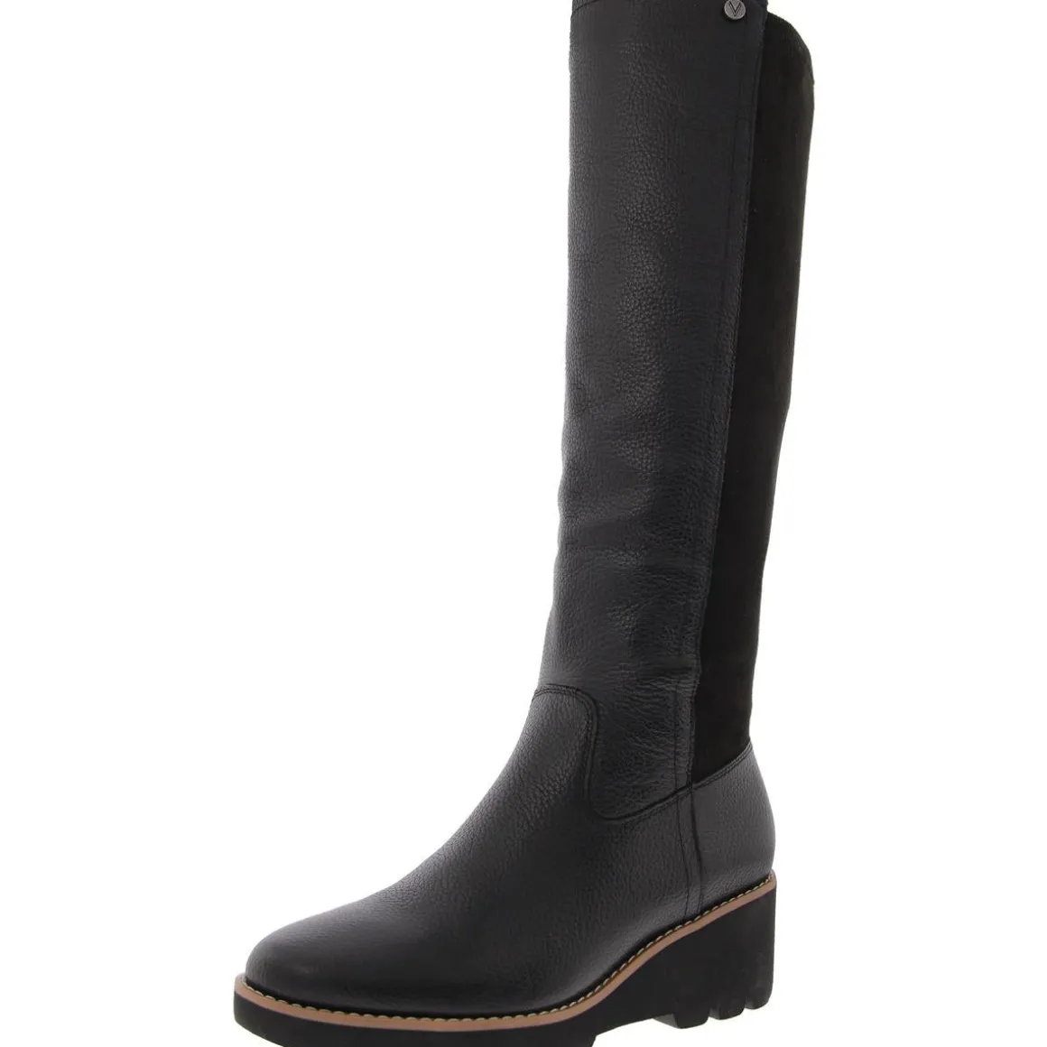 Ashland Zipper Leather Knee-High Boots