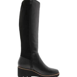 Ashland Zipper Leather Knee-High Boots