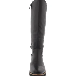 Ashland Zipper Leather Knee-High Boots