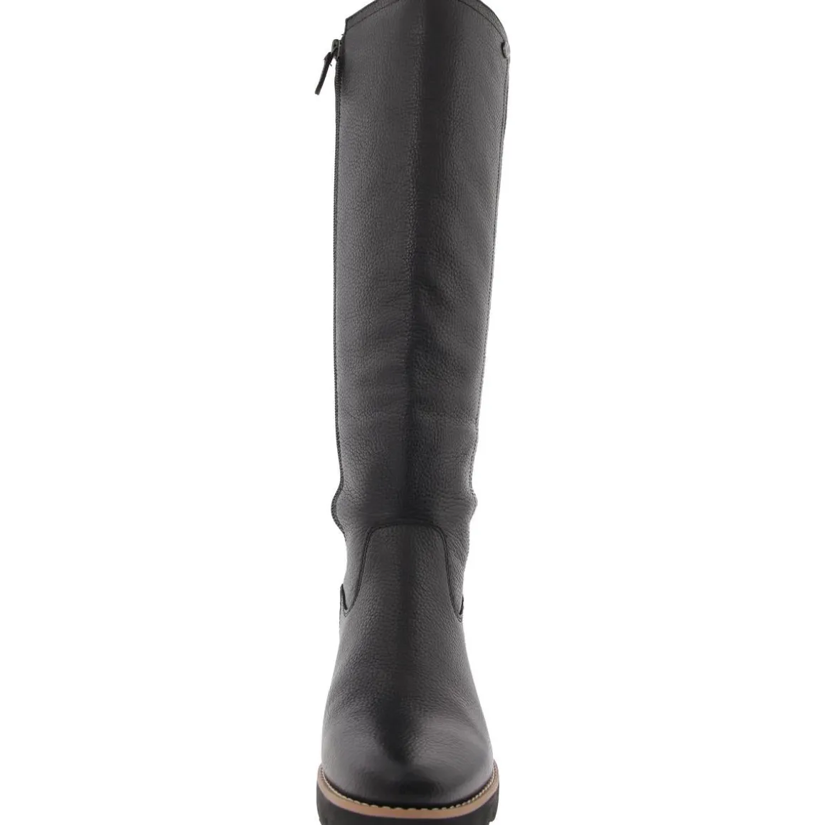 Ashland Zipper Leather Knee-High Boots