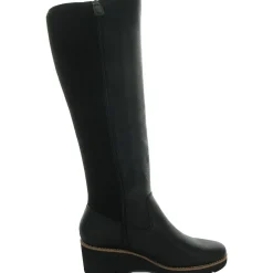 Ashland Zipper Leather Knee-High Boots